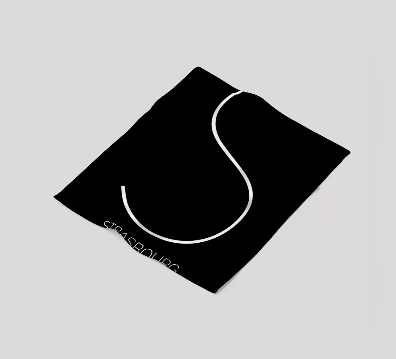 STRASBOURG - noir coperta in pile da CityLights