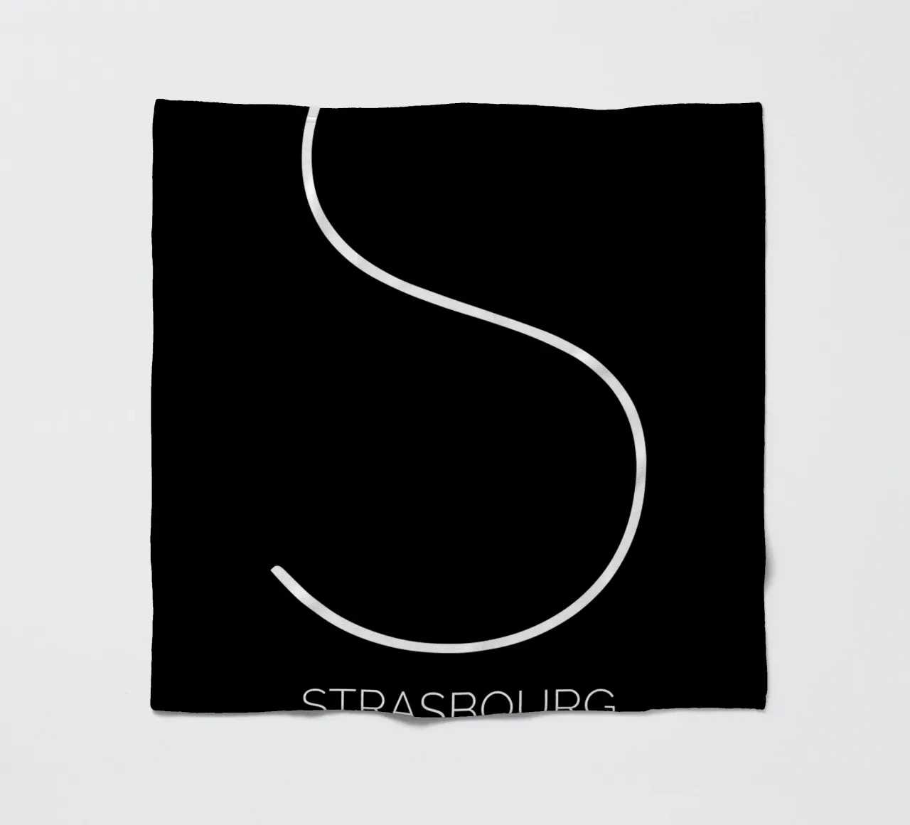 STRASBOURG - noir coperta in pile da CityLights