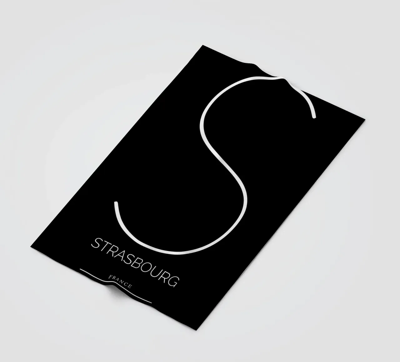 STRASBOURG - noir coperta in pile da CityLights