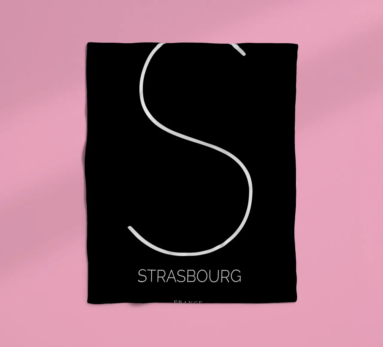STRASBOURG - noir coperta in pile da CityLights