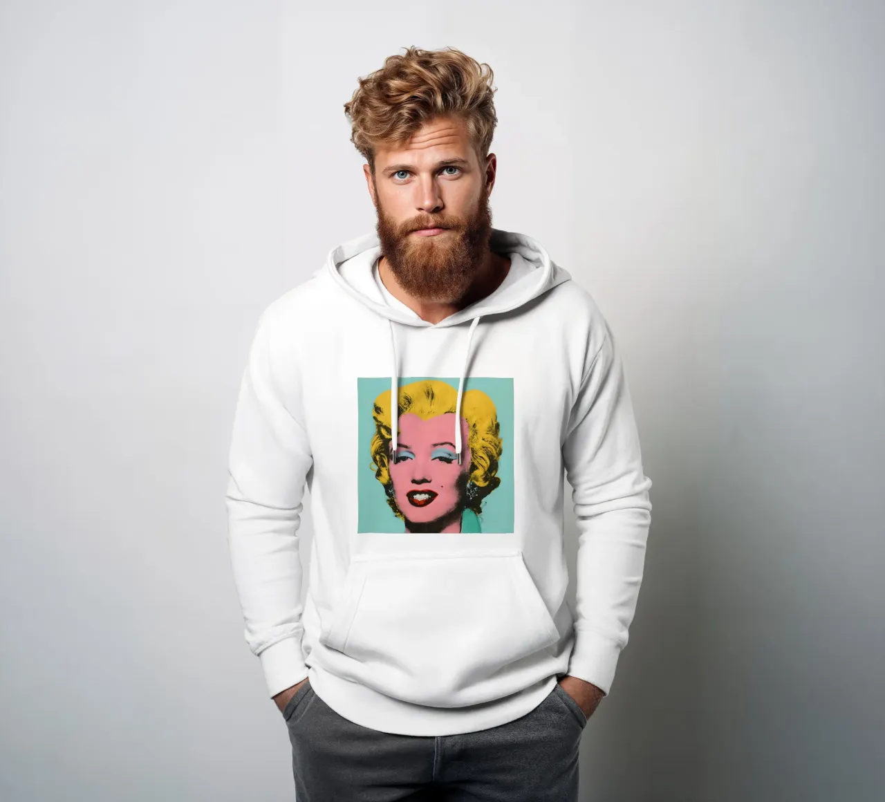 Andi Warhol 1 felpa con cappuccio da loniegrimes