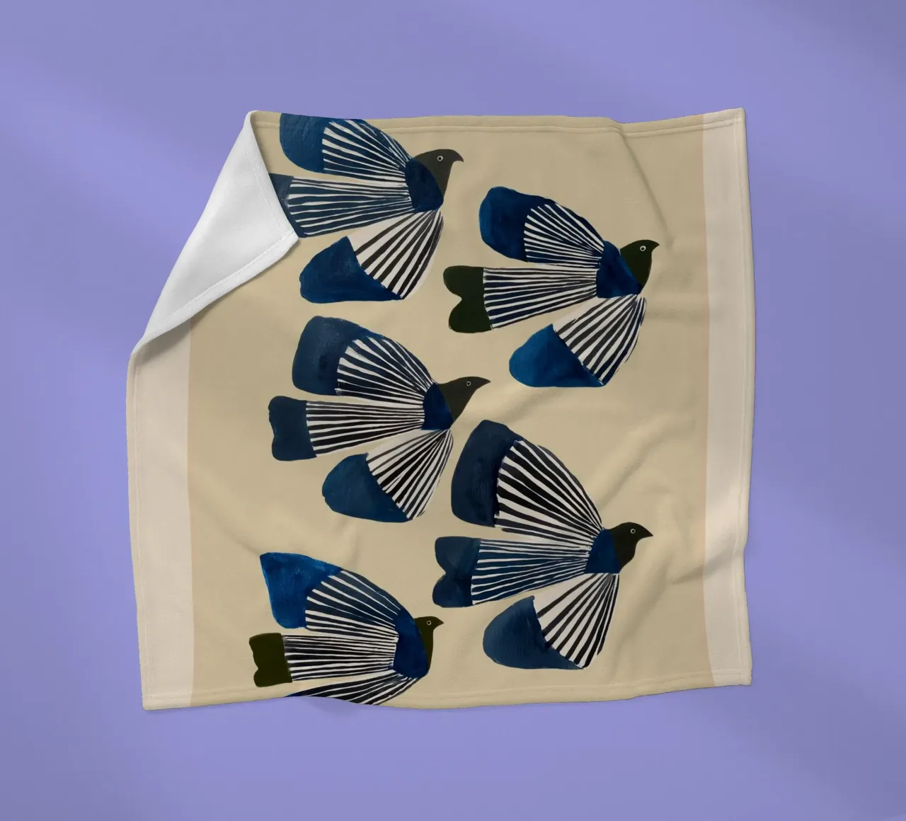 Birds in Flight coperta in pile da cityart