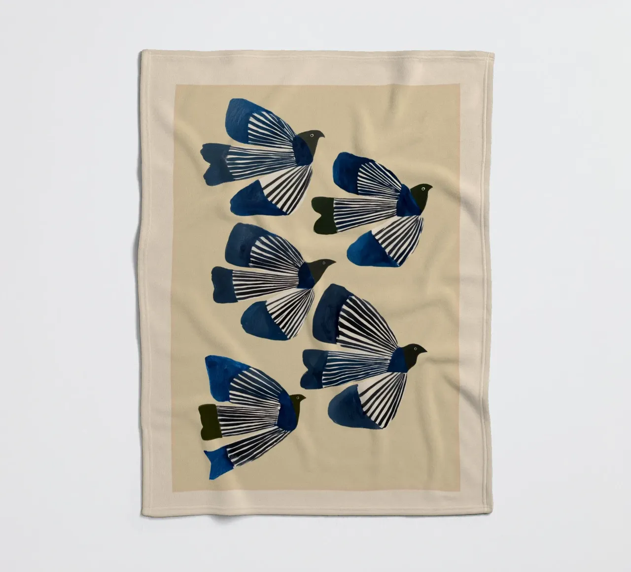 Birds in Flight coperta in pile da cityart