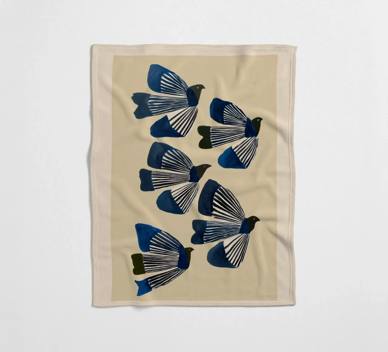 Birds in Flight coperta in pile da cityart