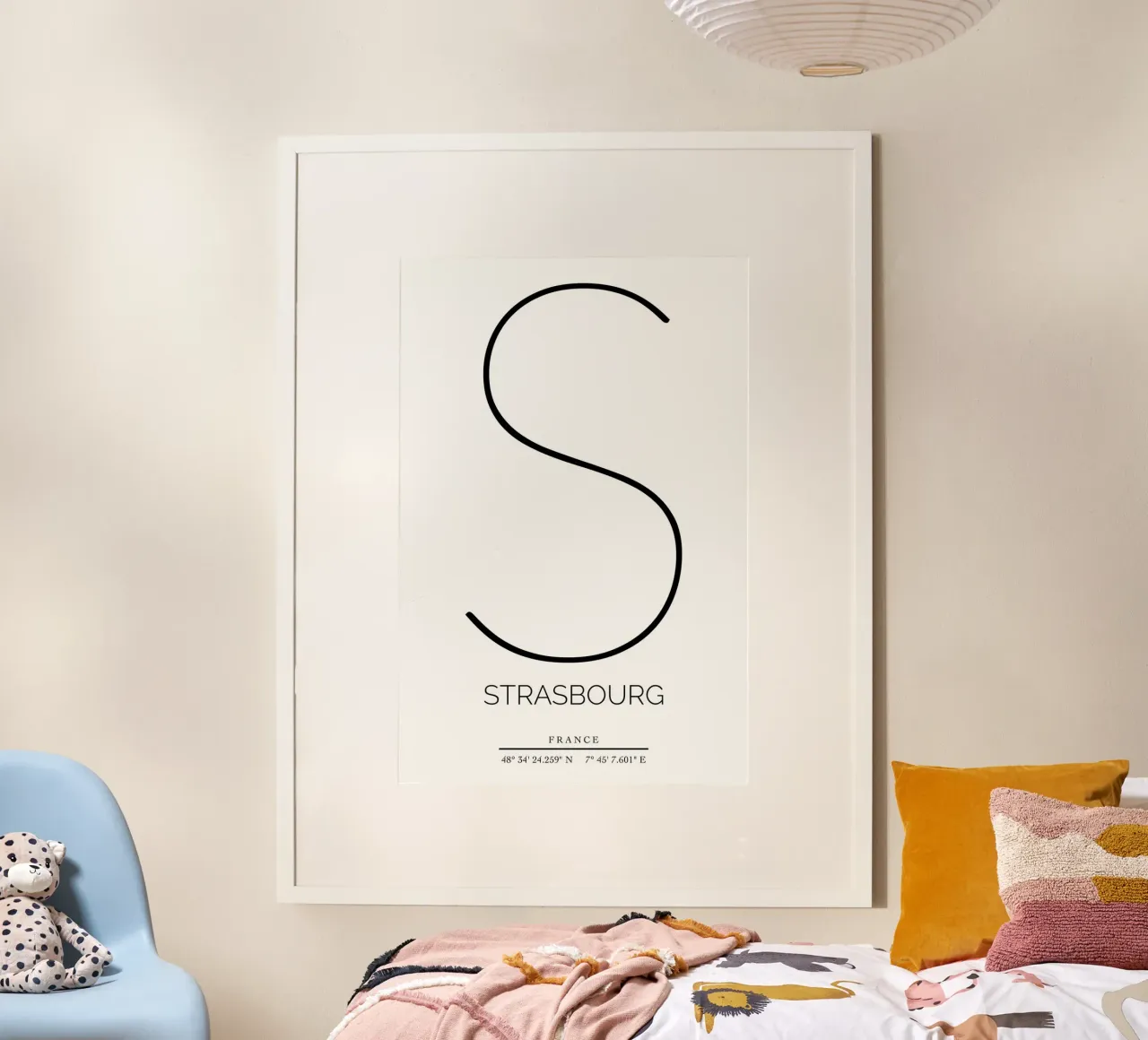 STRASBOURG - blanc poster con telaio in alluminio da CityLights