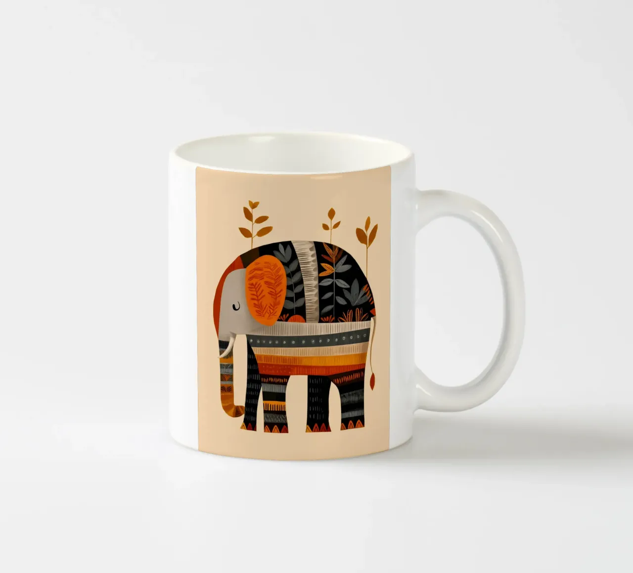 The Autumn Elephant tazza in ceramica da cityart