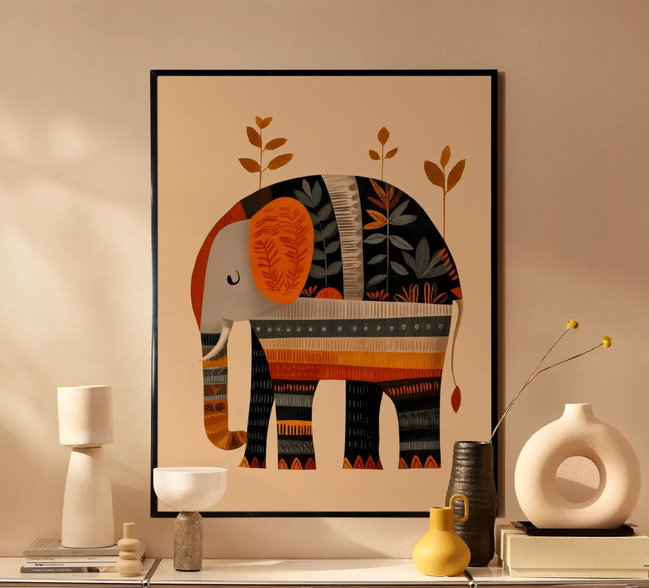 The Autumn Elephant carta hahnemühle da cityart