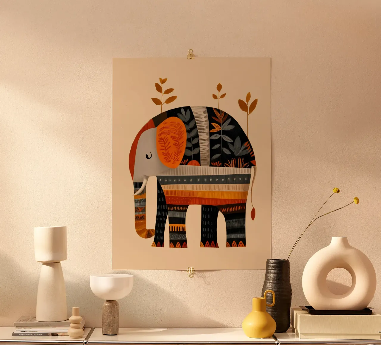 The Autumn Elephant carta hahnemühle da cityart