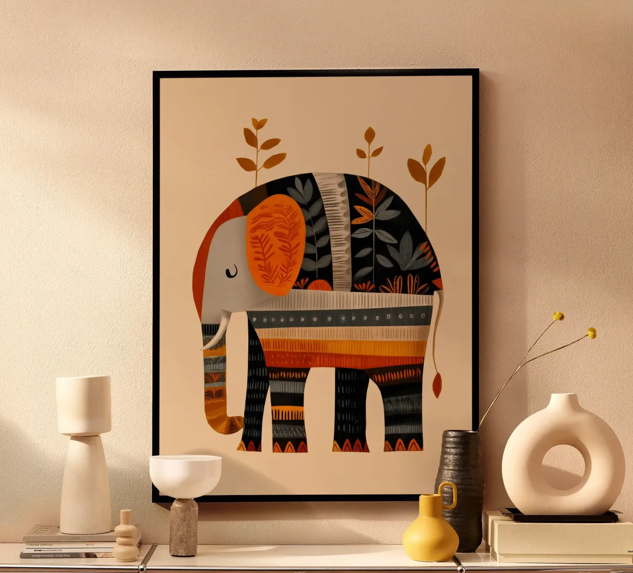 The Autumn Elephant carta hahnemühle da cityart
