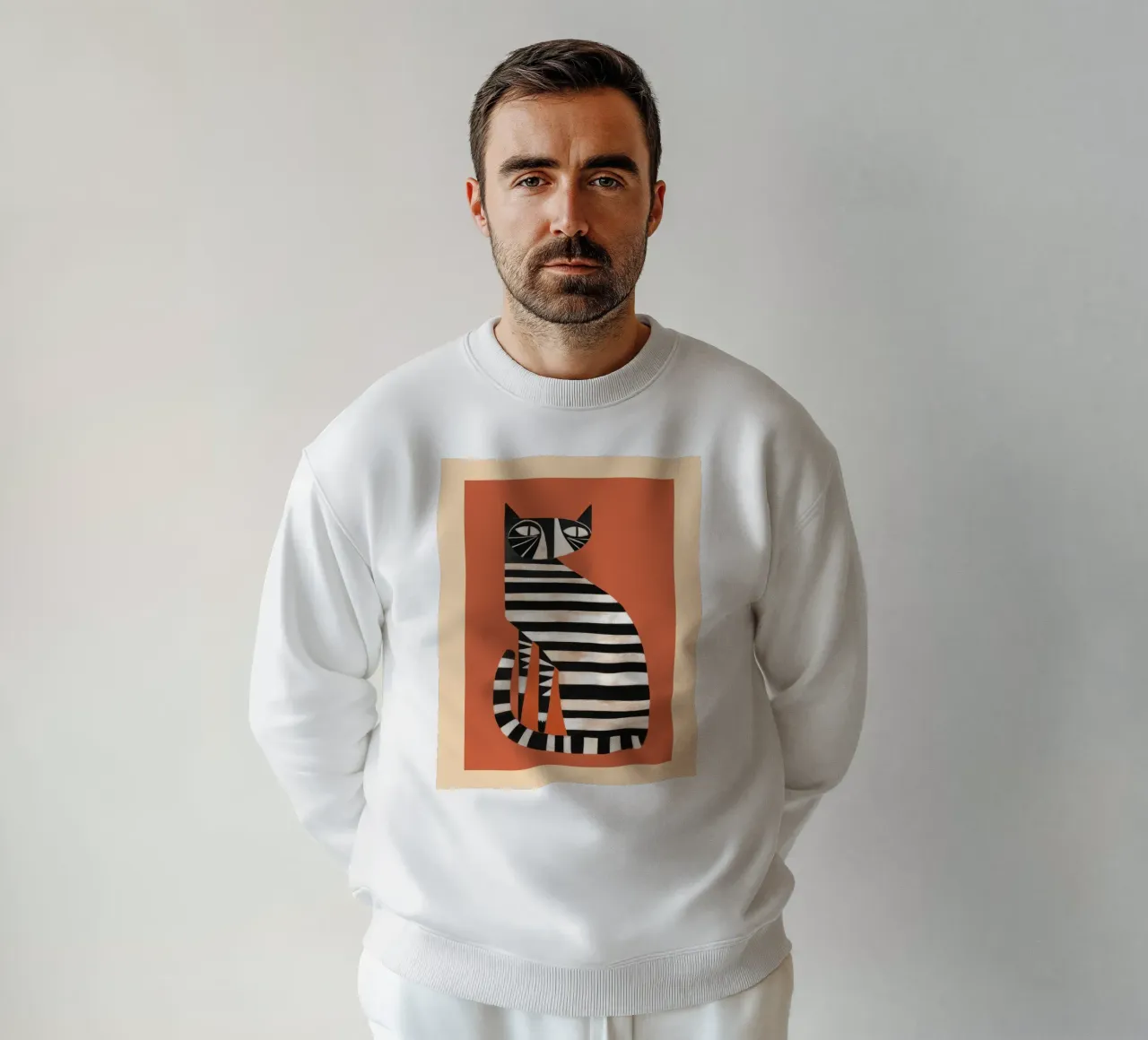 The Striped Cat I sweatshirt by cityart