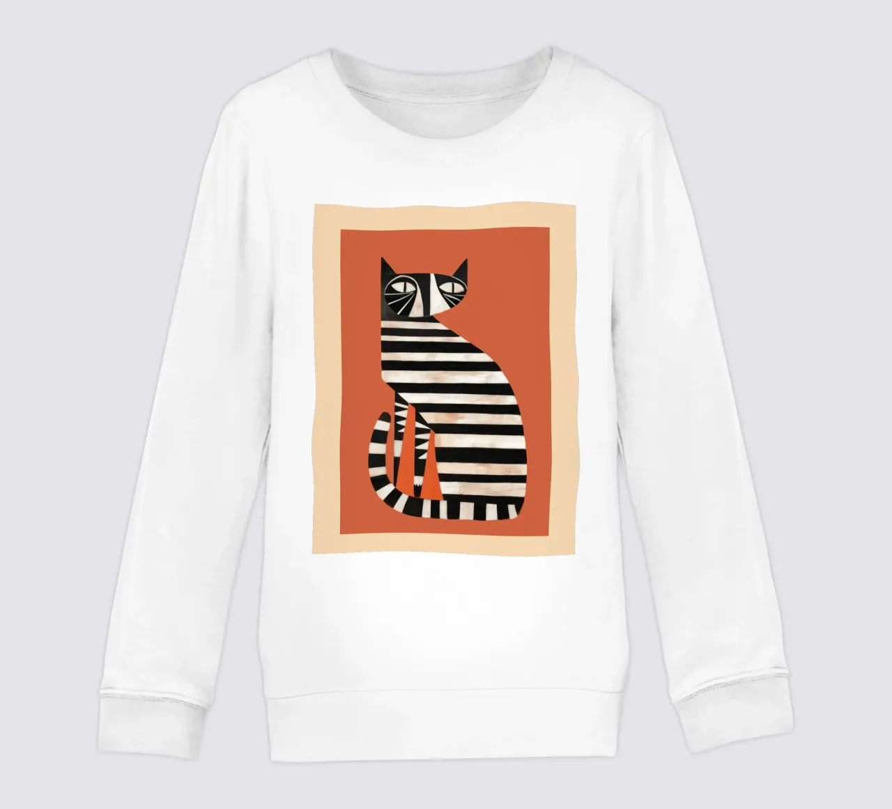 The Striped Cat I felpa bambino da cityart