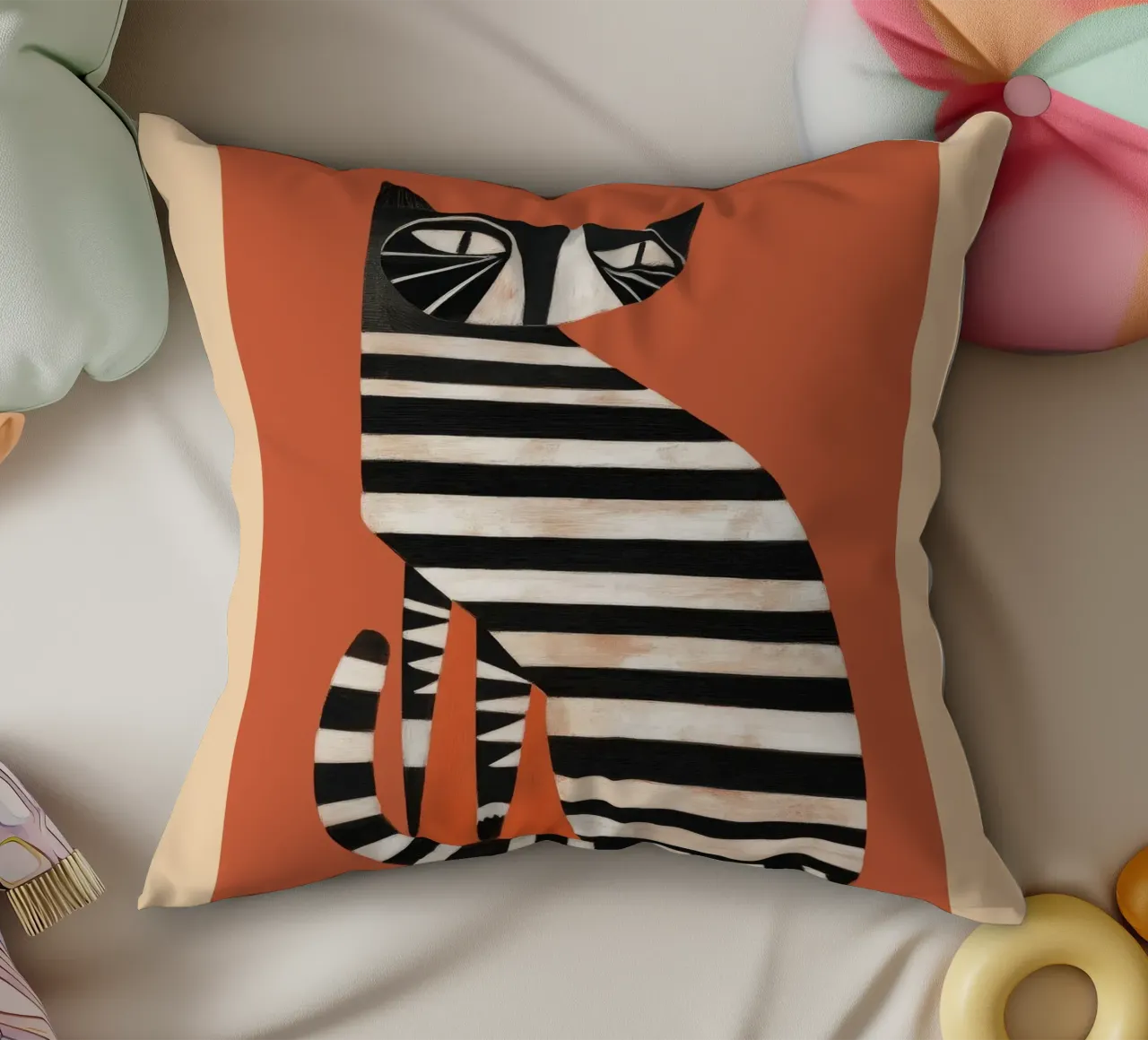 The Striped Cat I cuscino da cityart