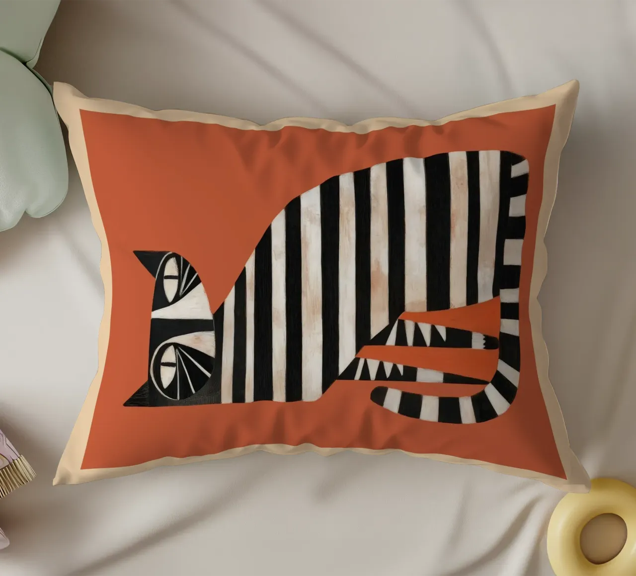 The Striped Cat I cuscino da cityart