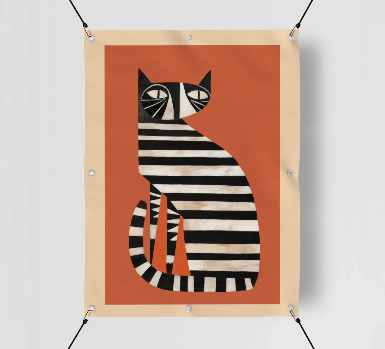 The Striped Cat I telo in pvc da cityart