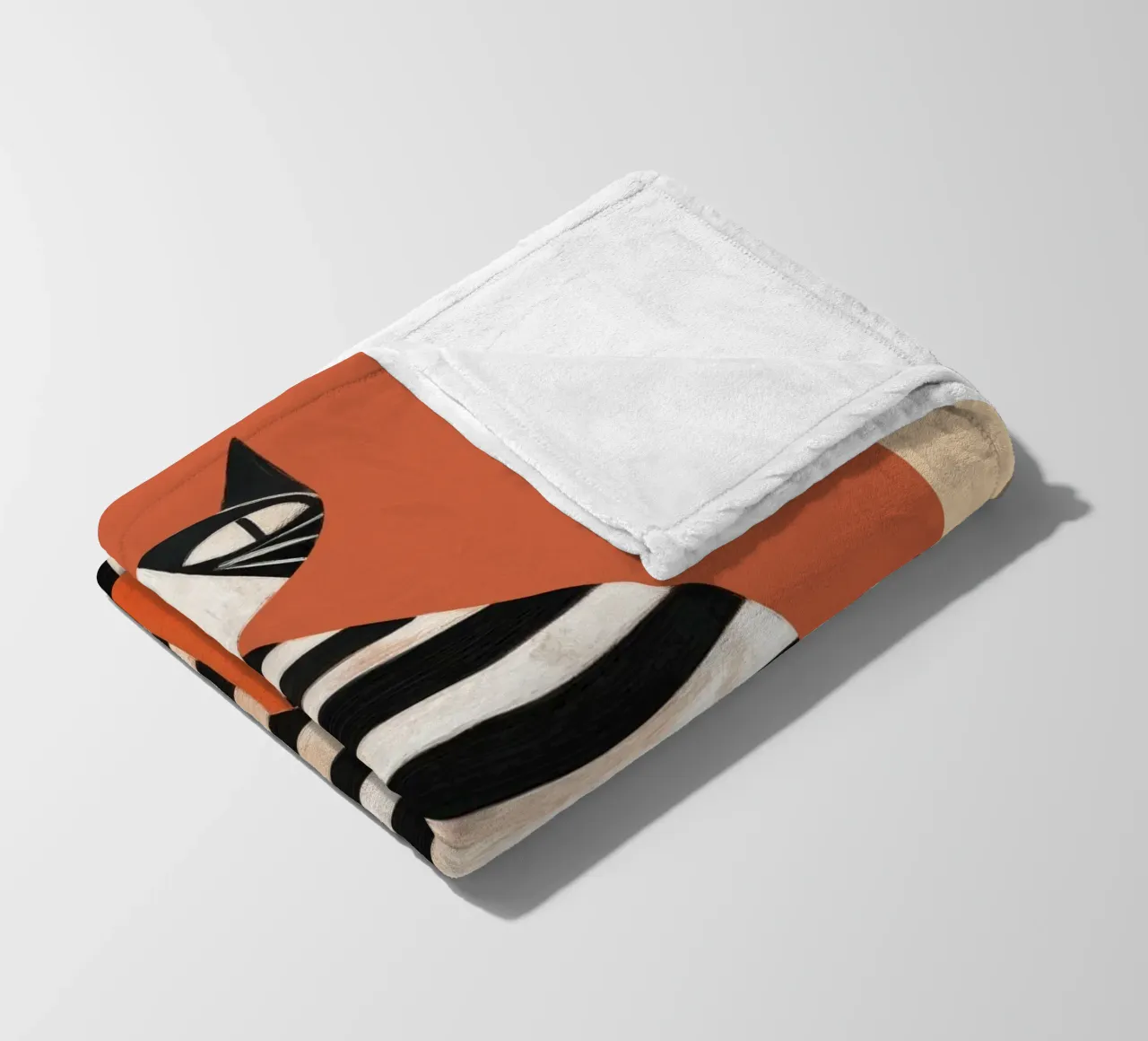 The Striped Cat I coperta in pile da cityart