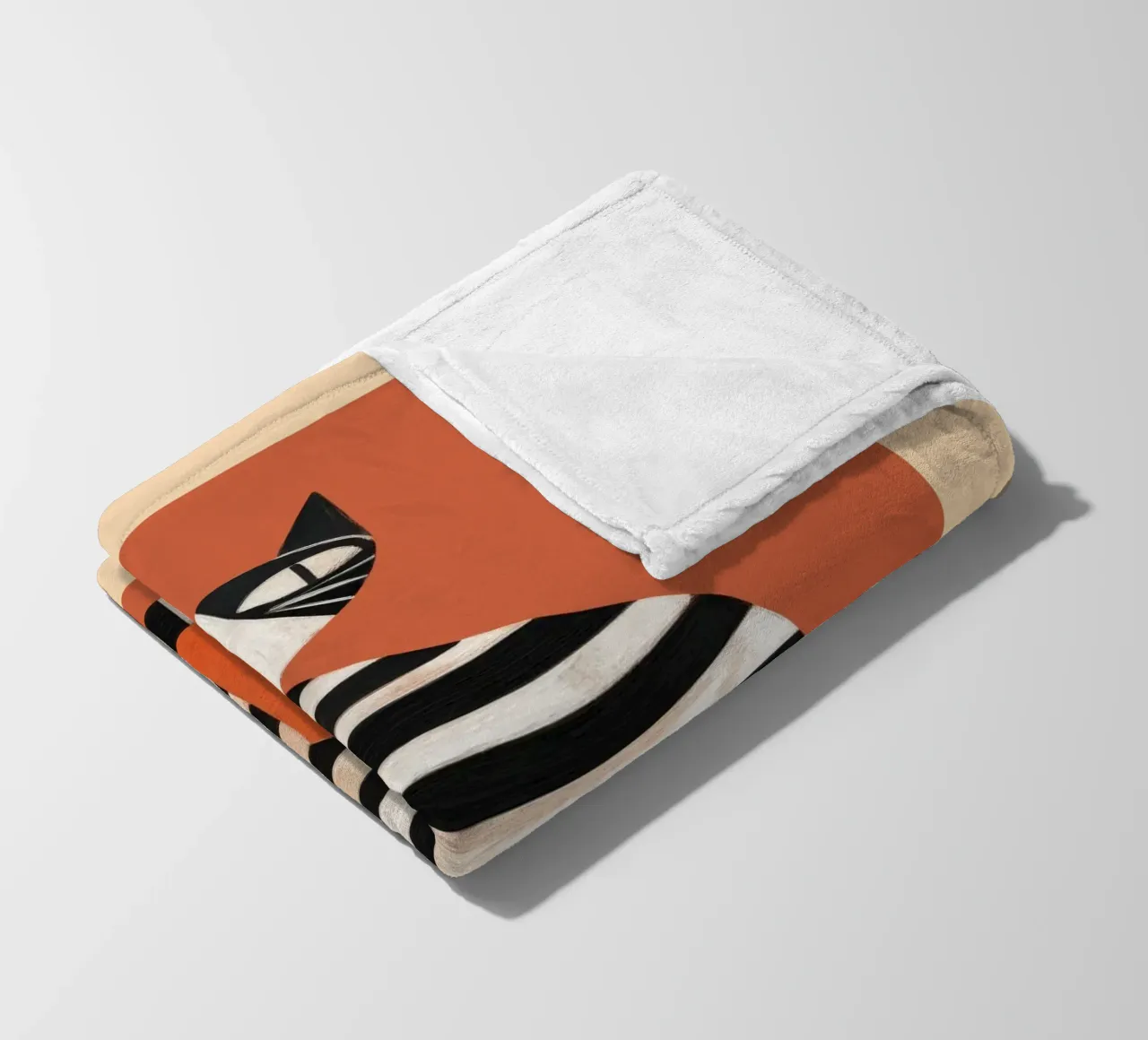 The Striped Cat I coperta in pile da cityart