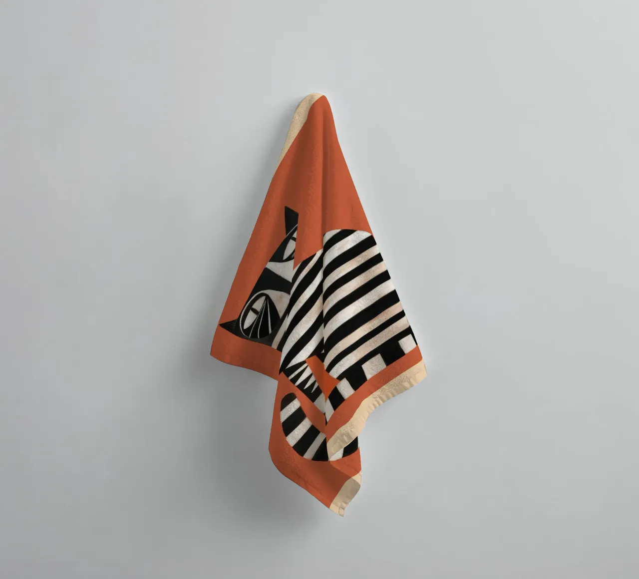 The Striped Cat I asciugamano da bagno da cityart