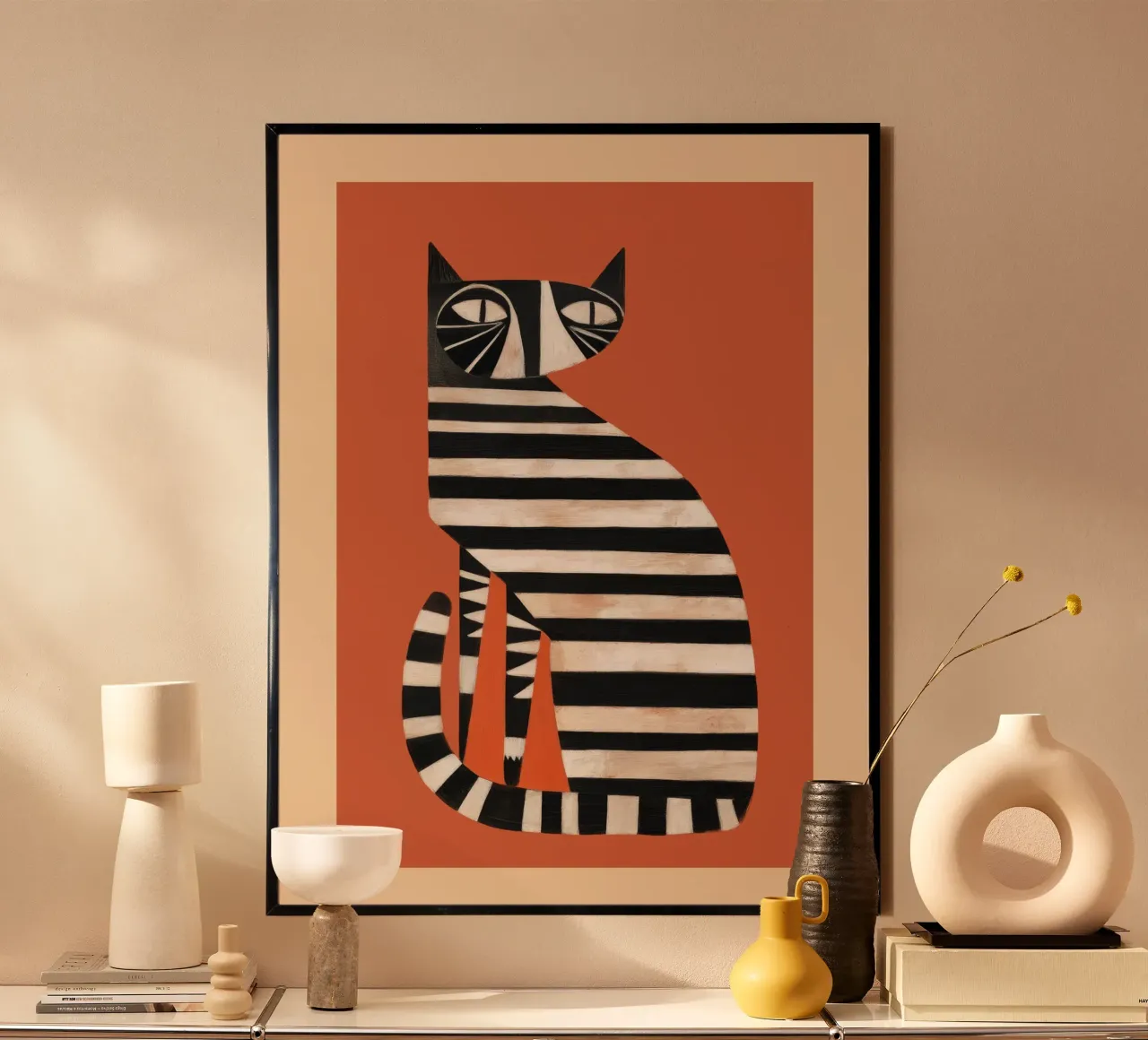 The Striped Cat I carta hahnemühle da cityart