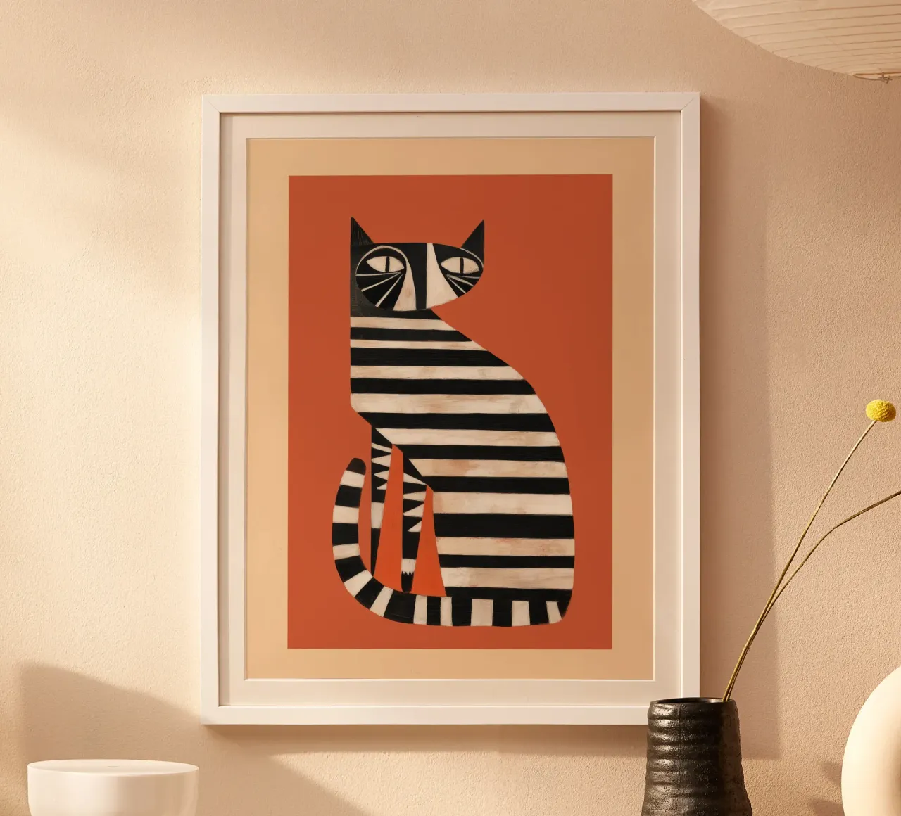 The Striped Cat I carta hahnemühle da cityart