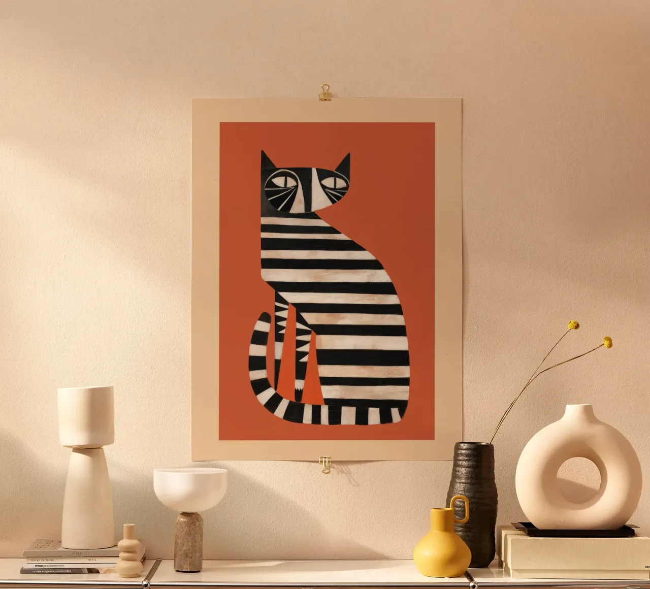 The Striped Cat I carta hahnemühle da cityart