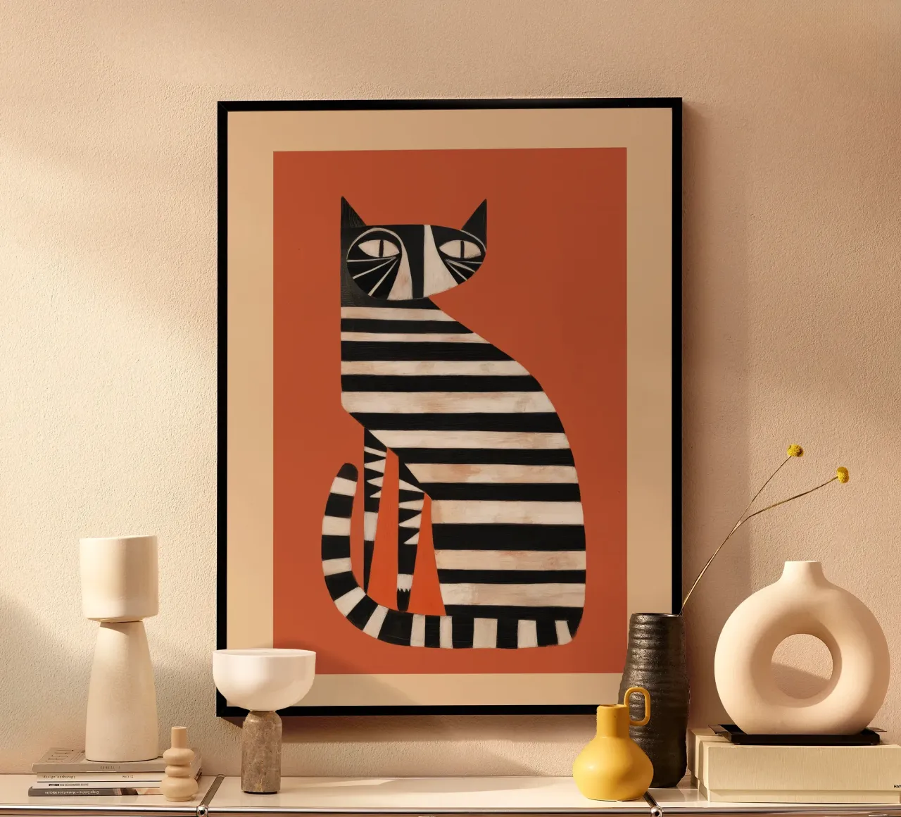 The Striped Cat I carta hahnemühle da cityart