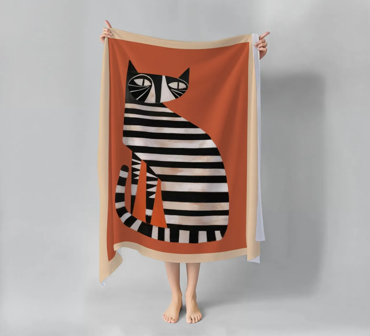 The Striped Cat I telo mare da cityart
