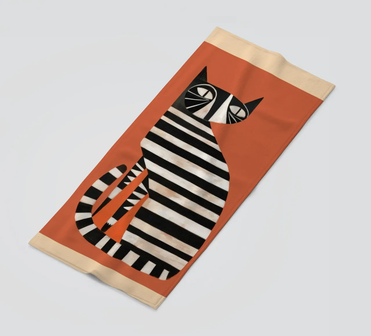 The Striped Cat I telo mare da cityart