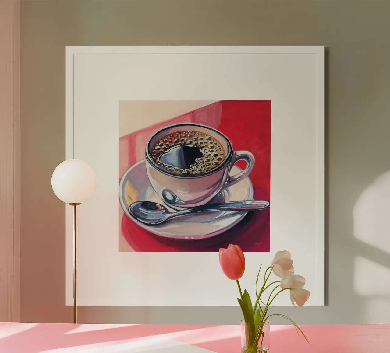 Caffè nero sul bancone carta hahnemühle da John Boss