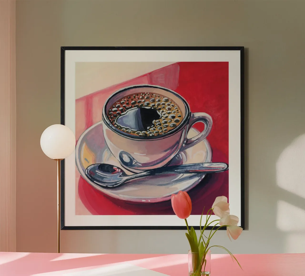 Caffè nero sul bancone carta hahnemühle da John Boss