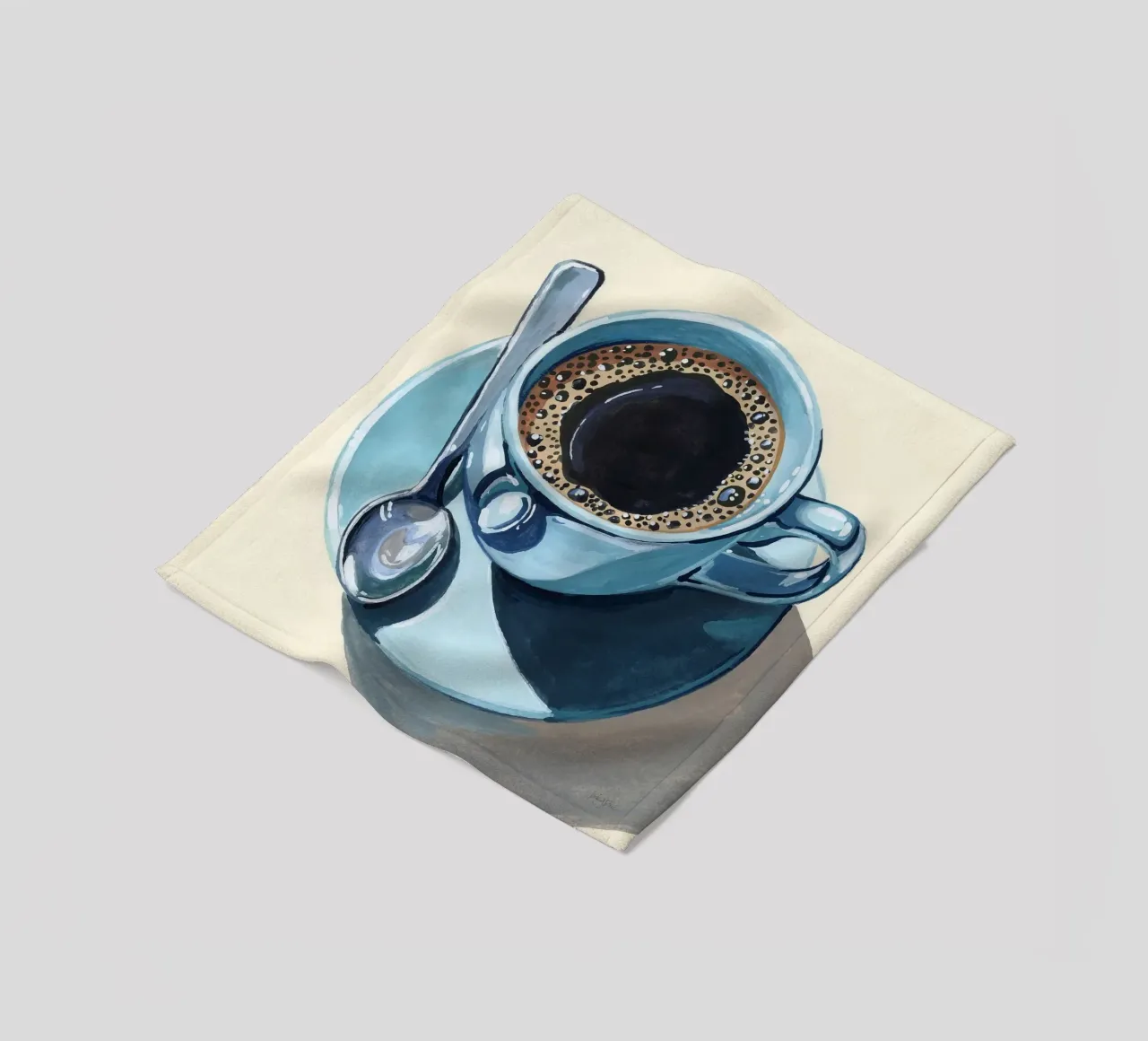 Caffè nero con crema coperta in pile da John Boss