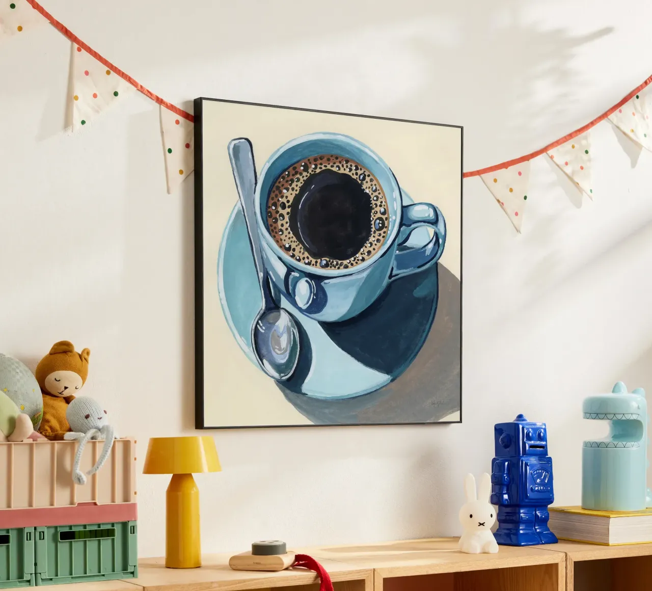Caffè nero con crema alluminio dibond da John Boss