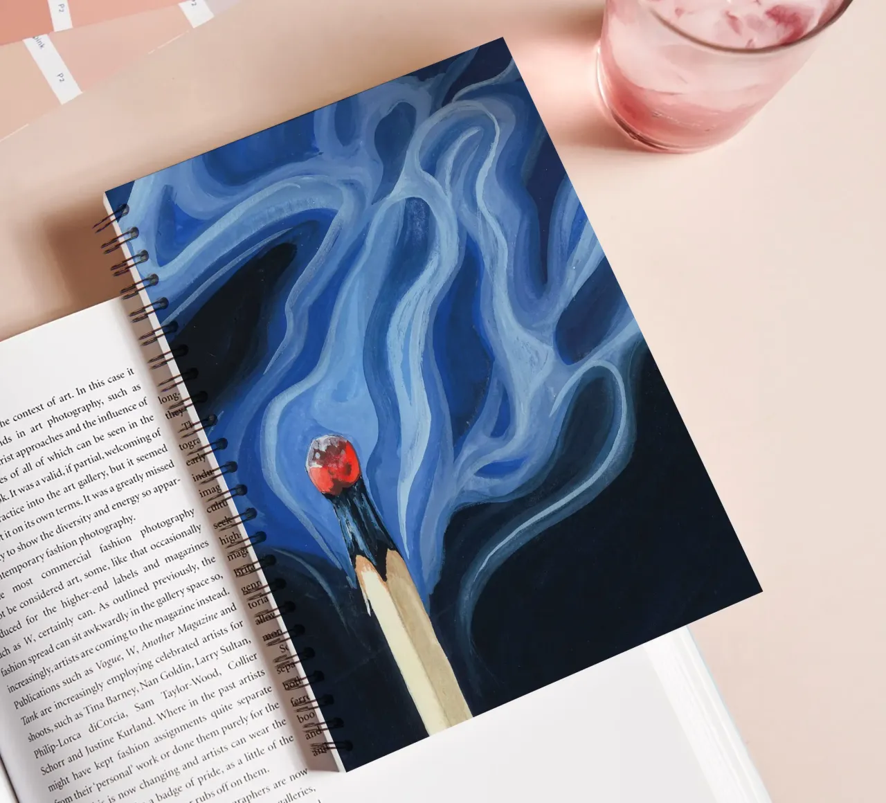 Blowing Out A Match II spiral notebook by John Boss