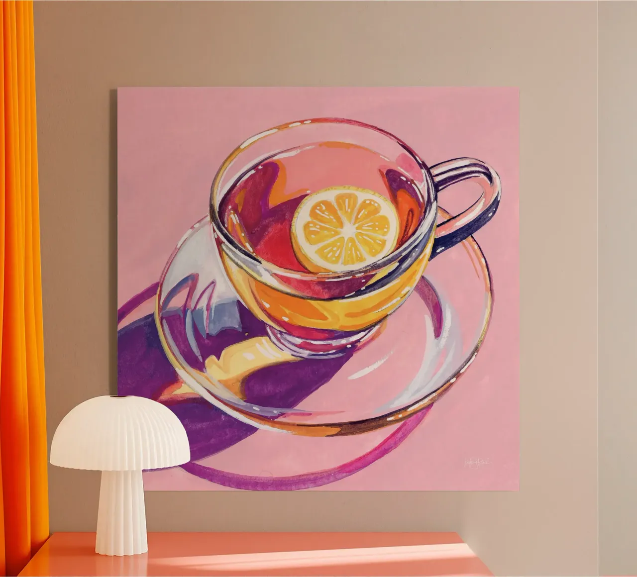 Tè chiaro con limone plexiglass da John Boss