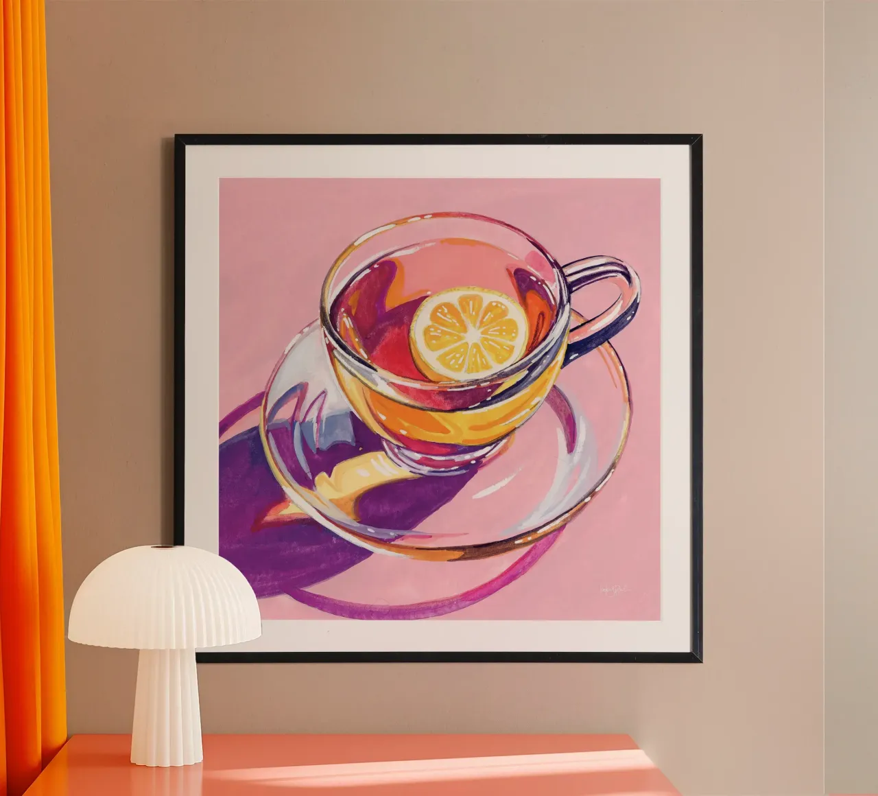 Tè chiaro con limone carta hahnemühle da John Boss