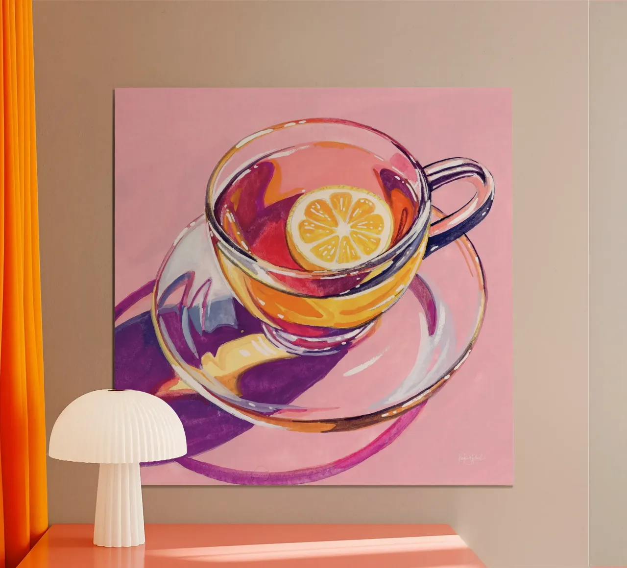Tè chiaro con limone carta hahnemühle da John Boss