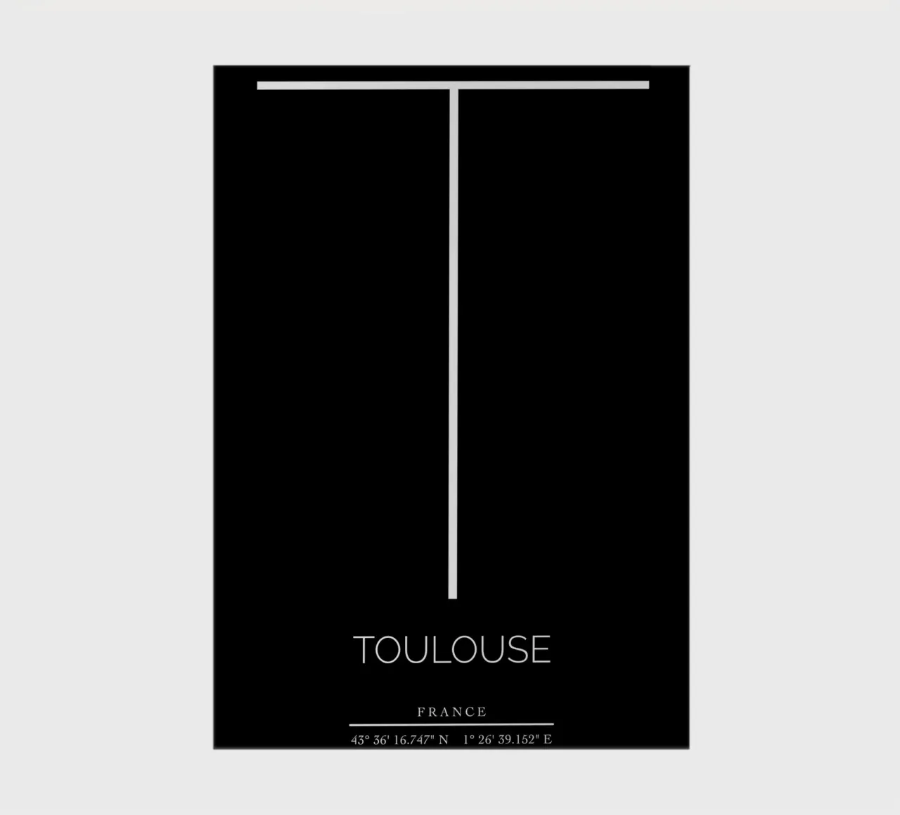 TOULOUSE - noir notebook by CityLights