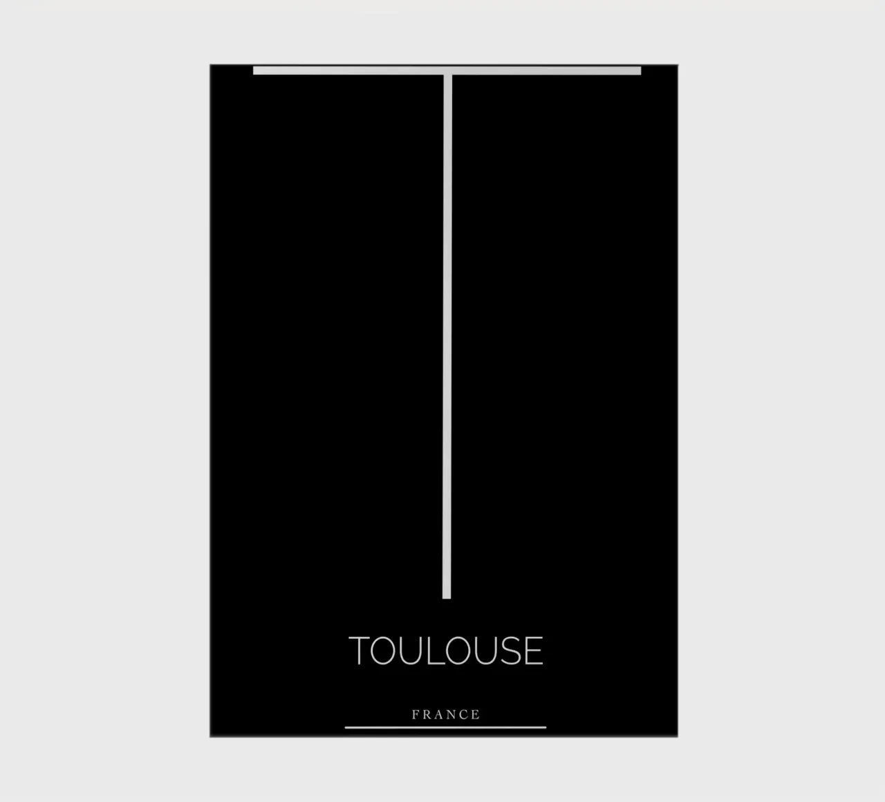 TOULOUSE - noir notebook by CityLights