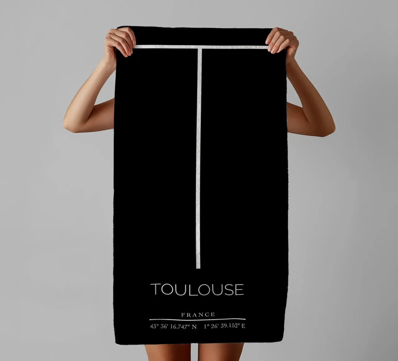 TOULOUSE - noir Handtuch von CityLights