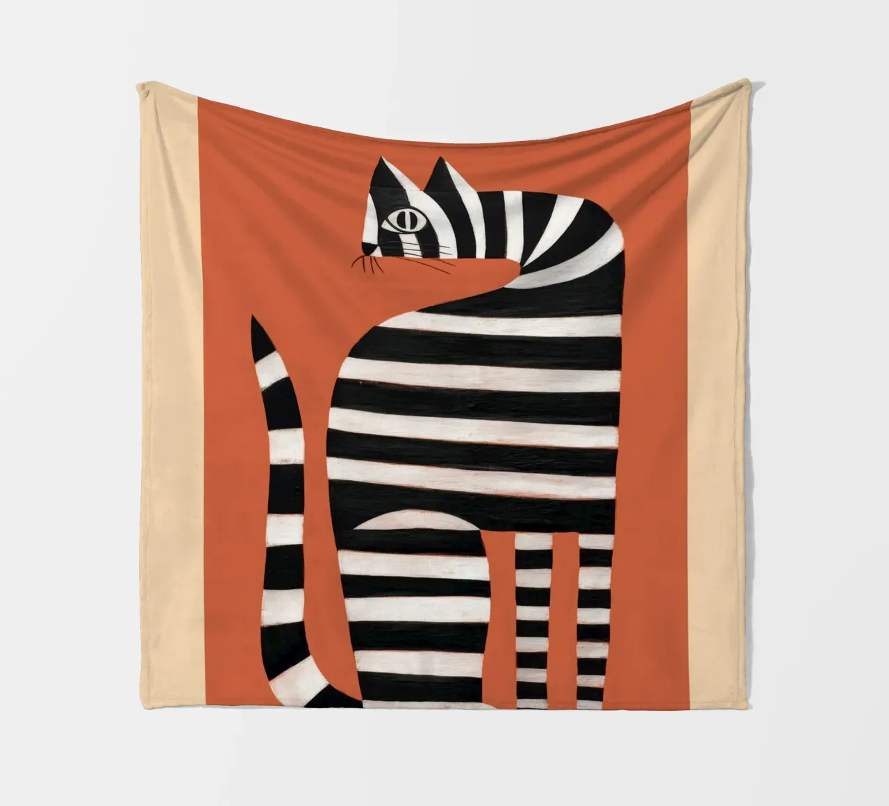 The Striped Cat II coperta in pile da cityart