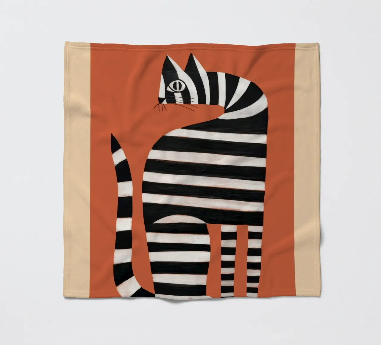The Striped Cat II coperta in pile da cityart