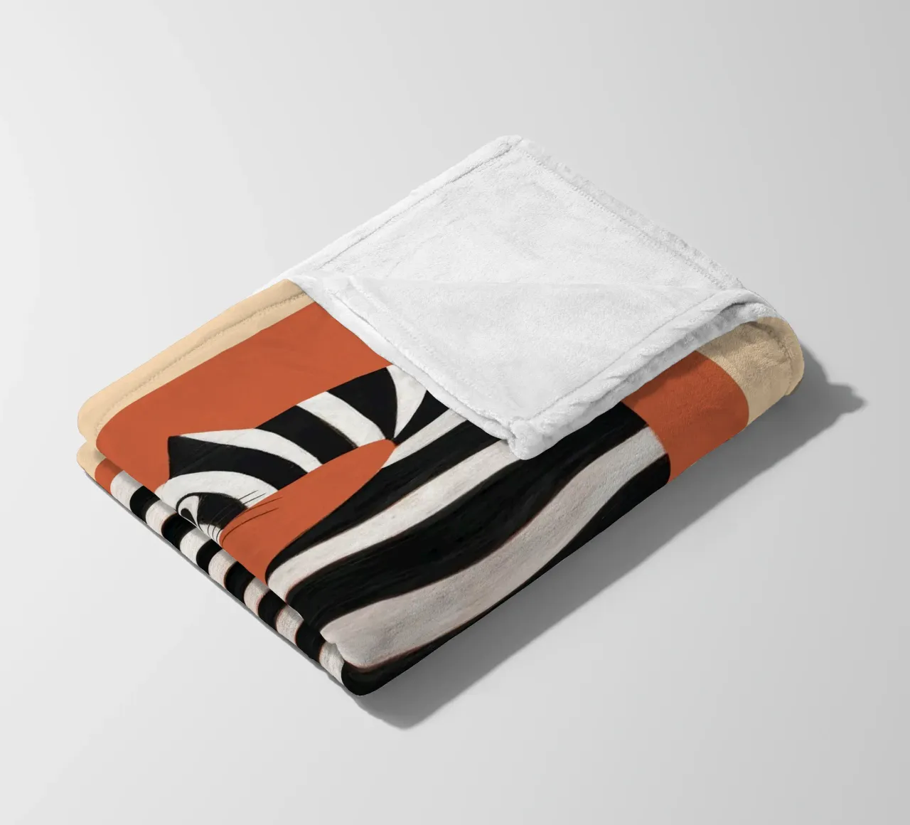 The Striped Cat II coperta in pile da cityart