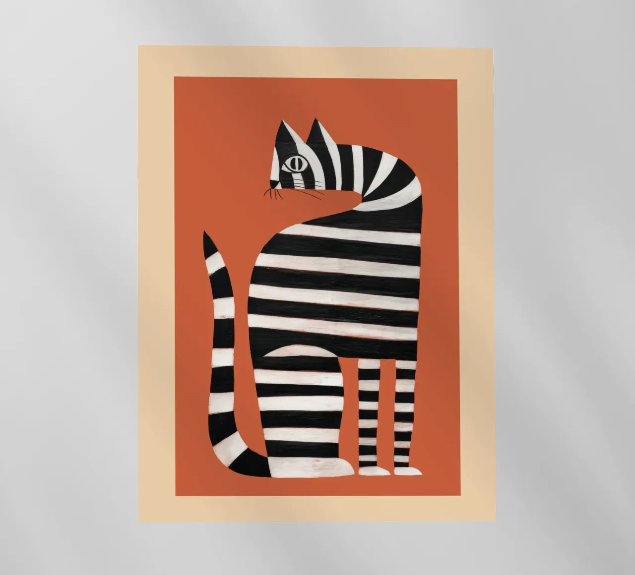 The Striped Cat II pellicola backlit da cityart
