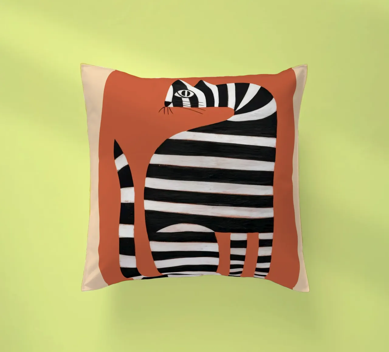 The Striped Cat II cuscino da cityart