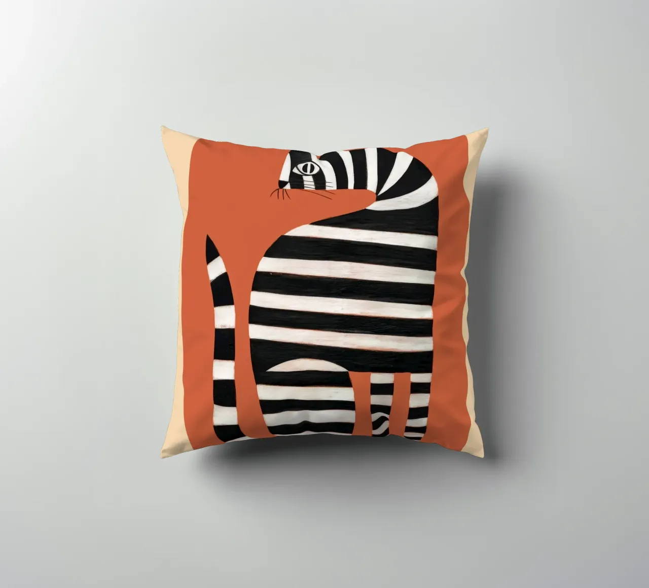 The Striped Cat II cuscino da cityart