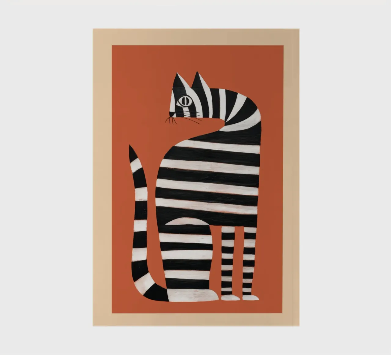 The Striped Cat II carnet de notes de cityart