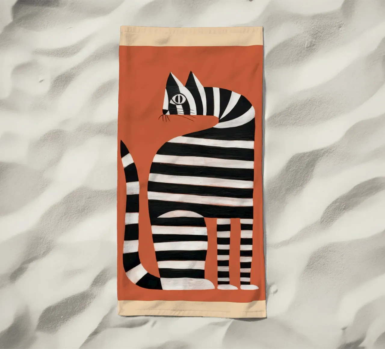The Striped Cat II telo mare da cityart