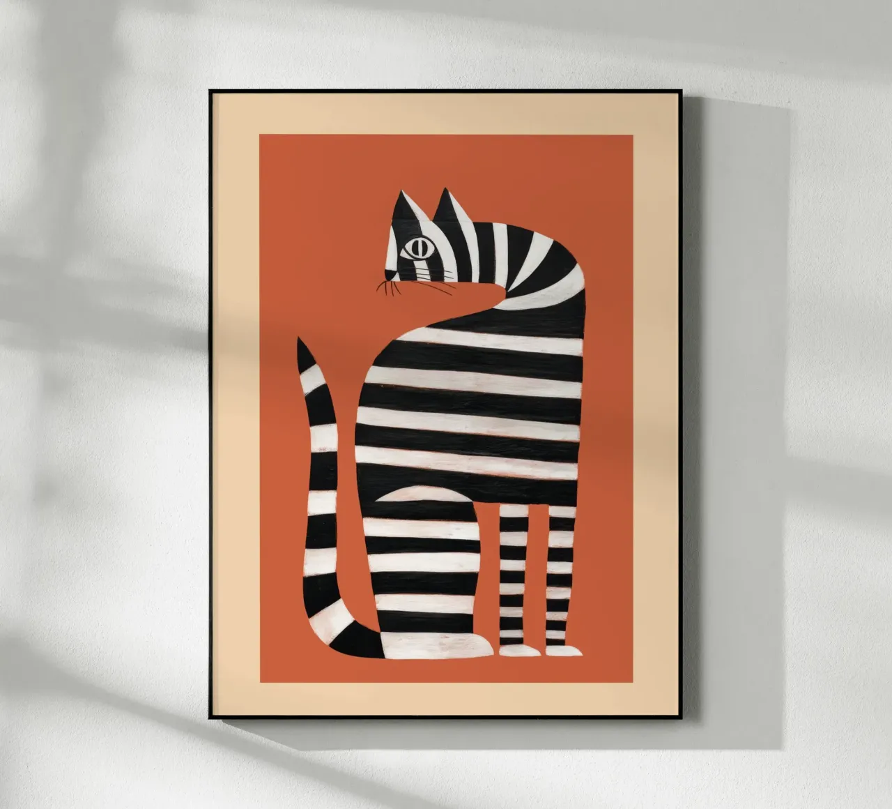 The Striped Cat II plexiglass da cityart