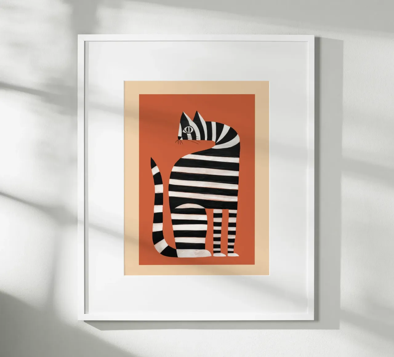 The Striped Cat II carta hahnemühle da cityart