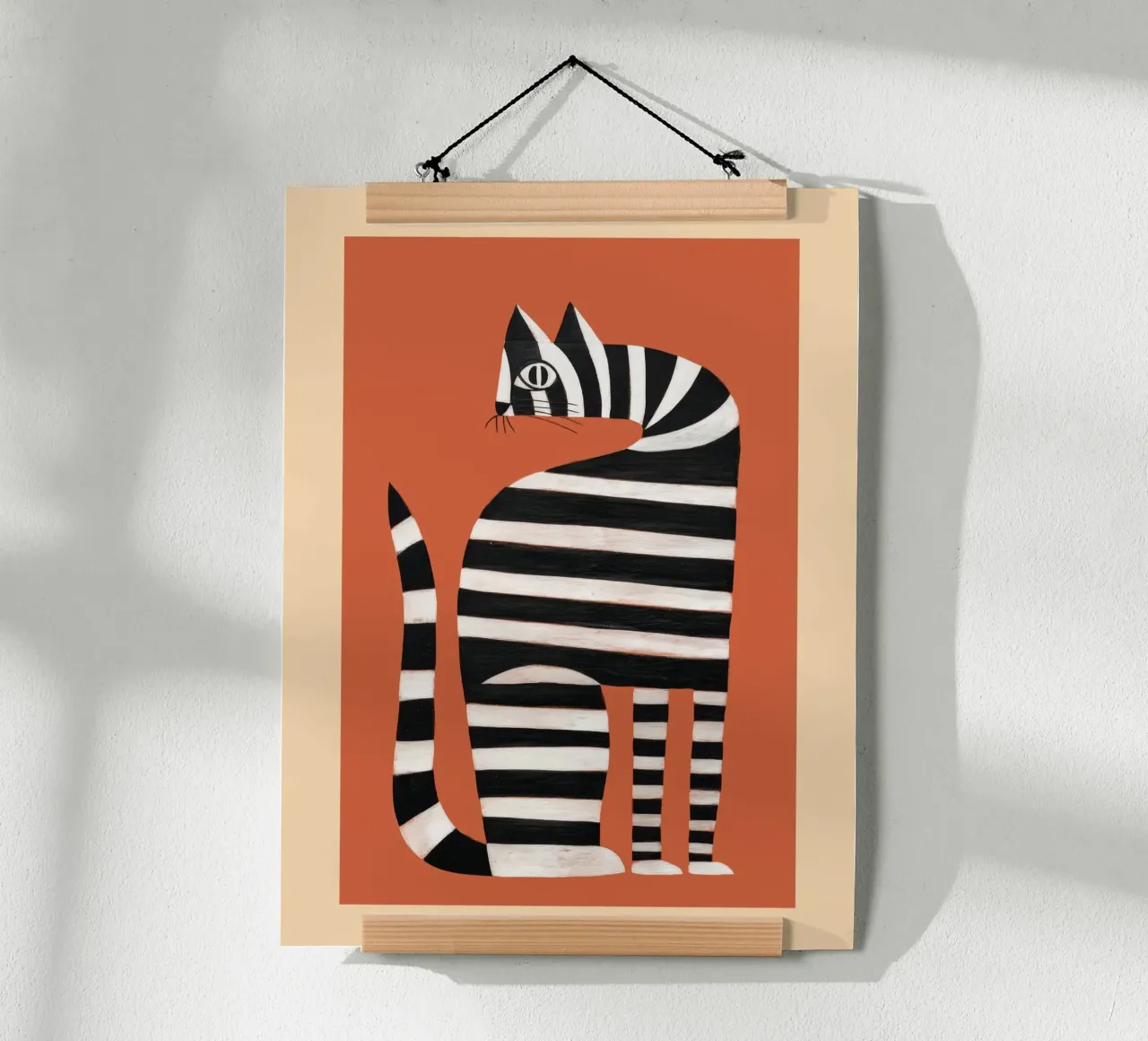 The Striped Cat II carta hahnemühle da cityart