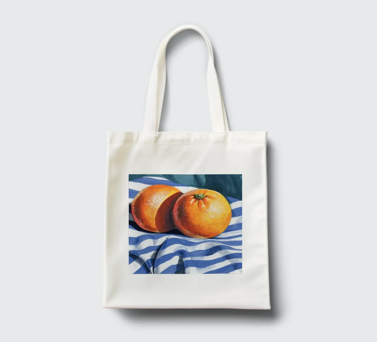 Arance su tessuto a righe borsa in juta da John Boss